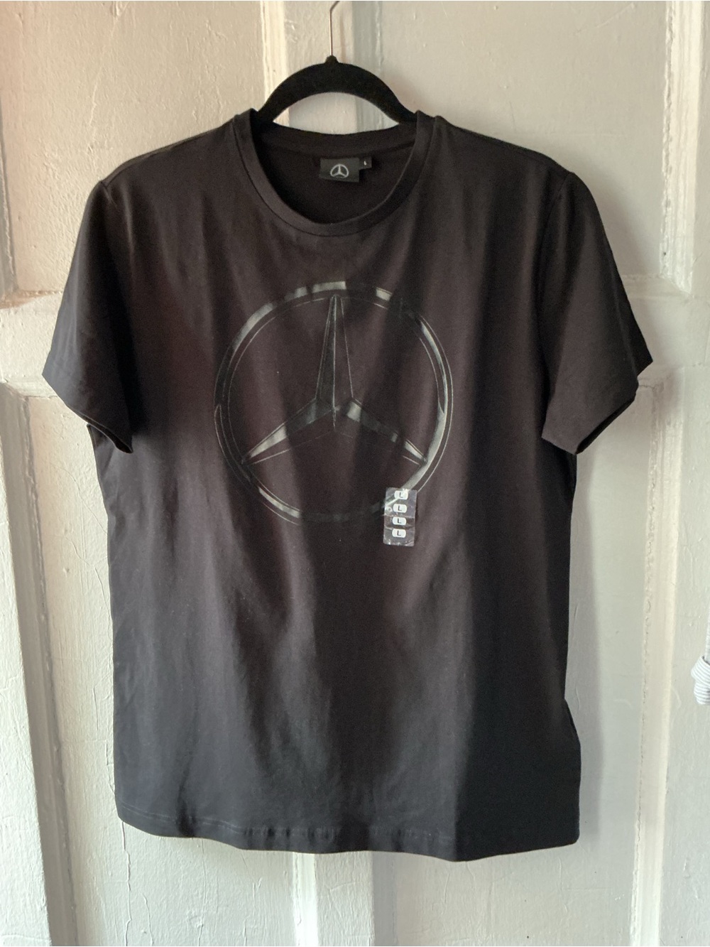 Black Mercedes Logo Graphic Tee - Men's Shirt